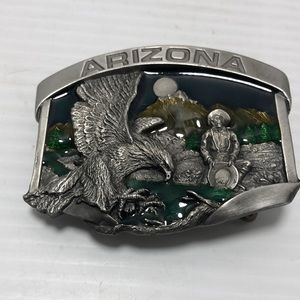 Arizona Eagle PewterBelt Buckle 1984 Siskiyou Vintage